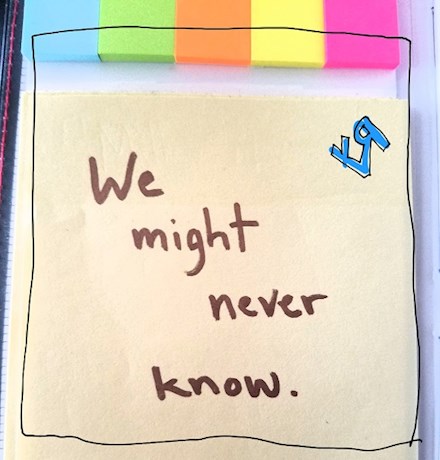 "We Might Never Know" by RFY